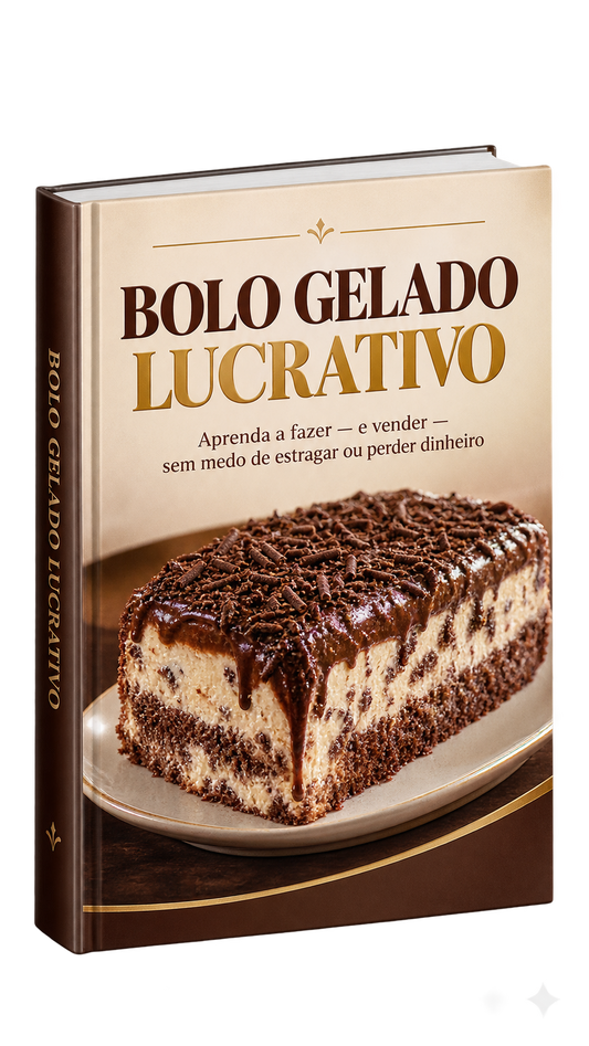 Bolo Gelado Lucrativo  Aprenda a fazer e vender sem medo de estragar ou perder dinheiro